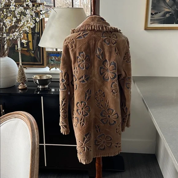 Vintage Zuki Sheared Beaver 3/4 Coat REVERSIBLE Size M - Picture 4 of 13